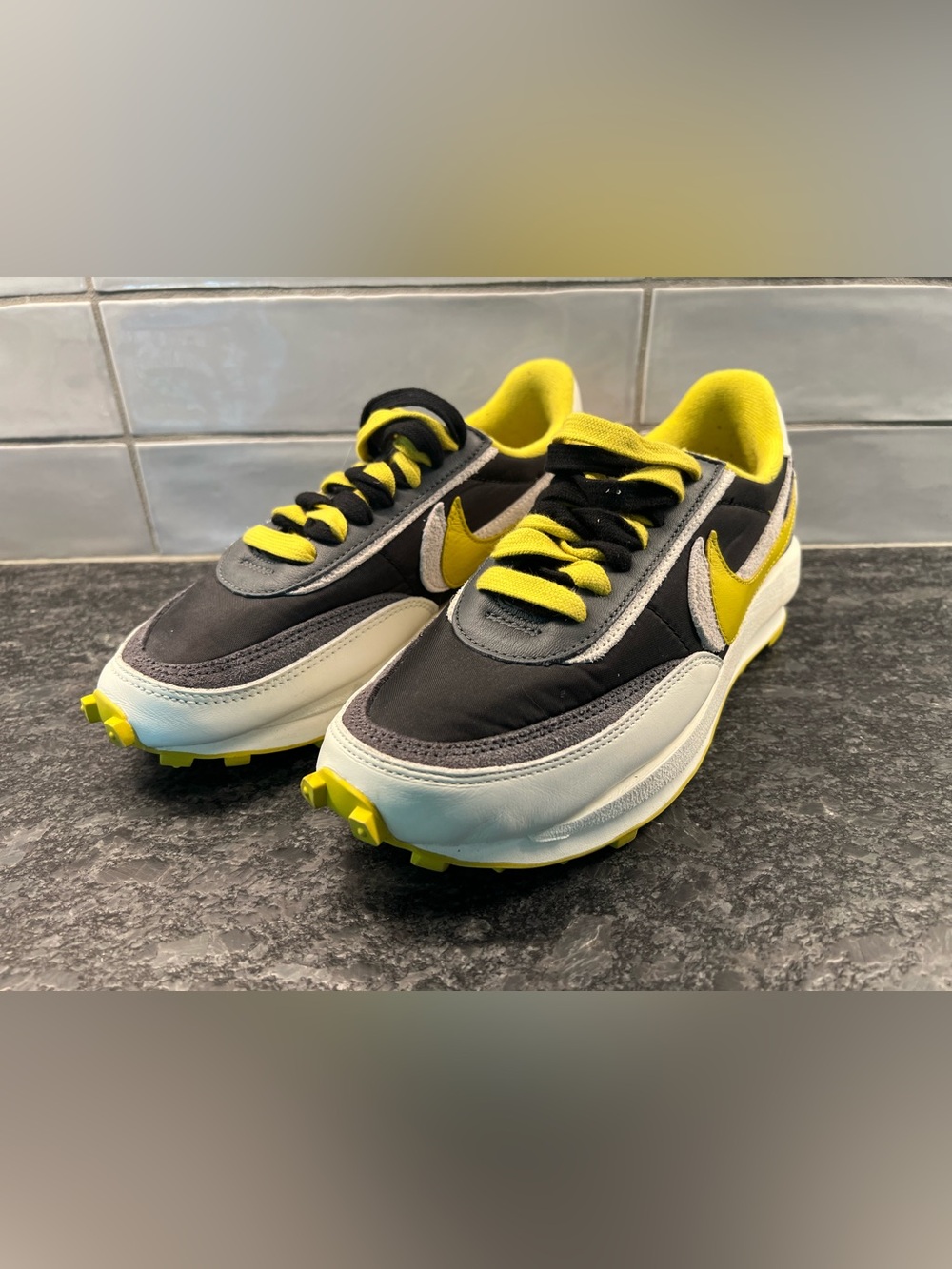 Nike Black, Gray & Yellow Athletic Sneakers